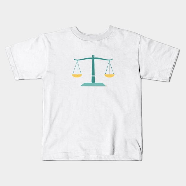 Balancing the Scales Kids T-Shirt by Join Juno